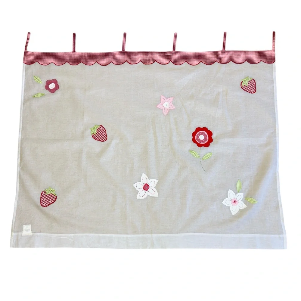 Pottery Barn Kids Sweet Strawberry Curtain - Retired